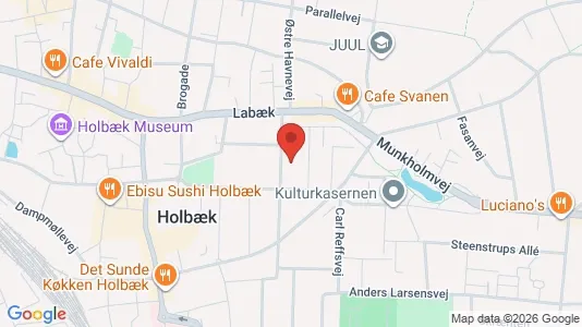 Apartments for rent i Holbæk - kort over placeringen