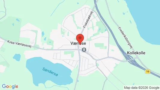 Houses for rent i Værløse - kort over placeringen