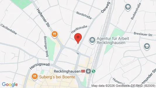 Apartments for rent i Recklinghausen - kort over placeringen