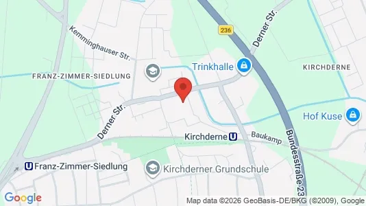Apartments for rent i Dortmund - kort over placeringen