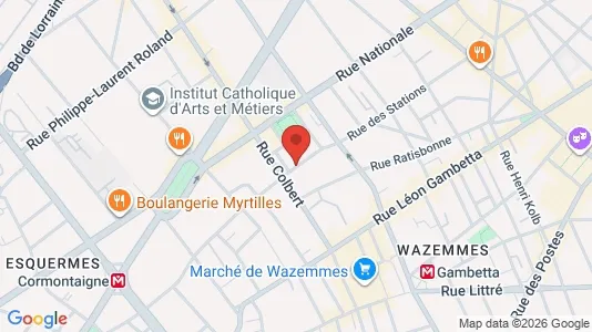 Apartments for rent i Lille - kort over placeringen
