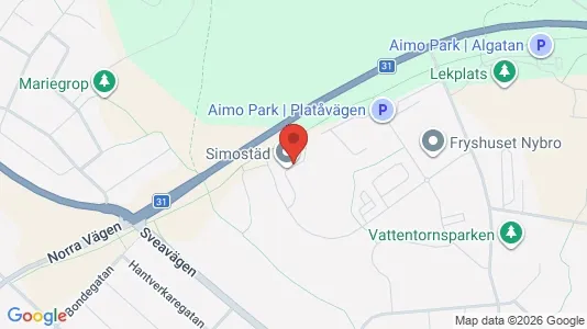 Apartments for rent i Nybro - kort over placeringen