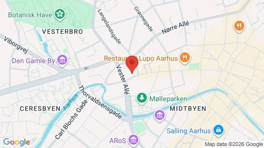 Apartments for rent i Aarhus C - kort over placeringen
