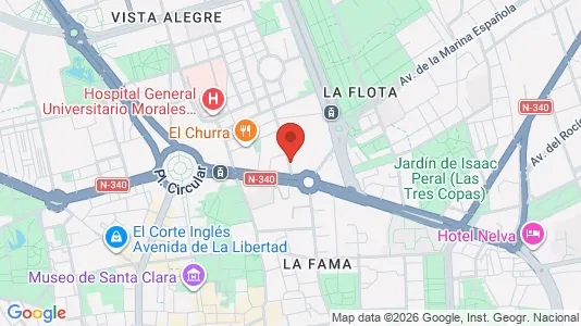Apartments for rent i Murcia - kort over placeringen