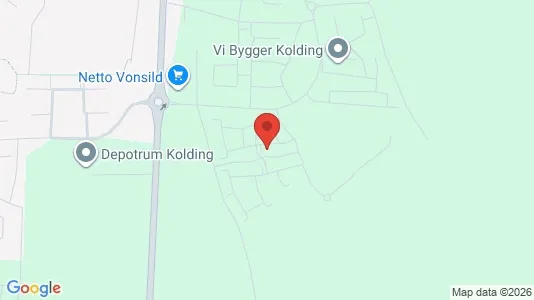 Apartments for rent i Kolding - kort over placeringen