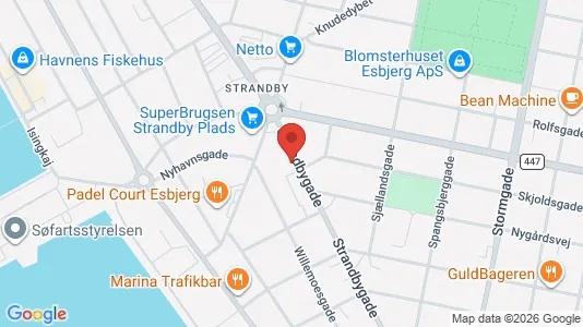 Apartments for rent i Esbjerg Center - kort over placeringen