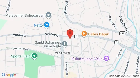 Apartments for rent i Vejle Center - kort over placeringen