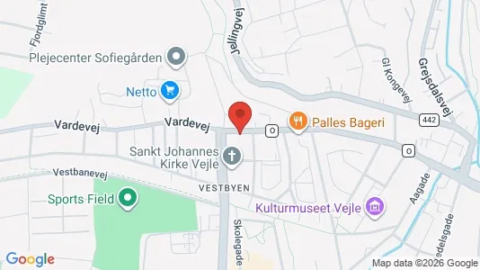 Apartments for rent i Vejle Center - kort over placeringen