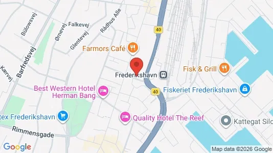 Apartments for rent i Frederikshavn - kort over placeringen