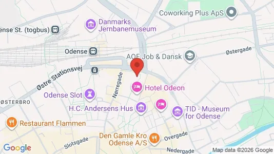 Apartments for rent i Odense C - kort over placeringen