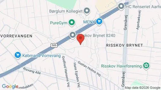 Apartments for rent i Risskov - kort over placeringen