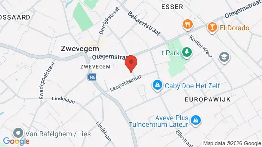 Apartments for rent i Zwevegem - kort over placeringen