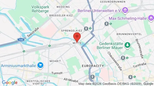 Houses for rent i Berlin Mitte - kort over placeringen
