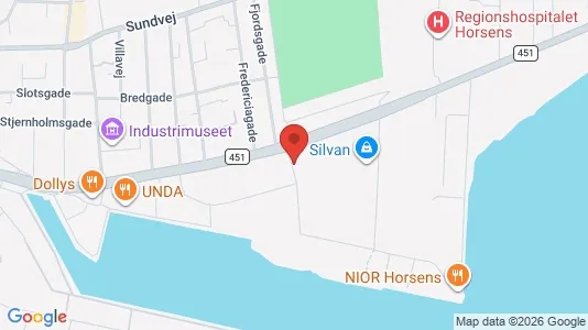 Apartments for rent i Horsens - kort over placeringen
