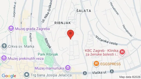 Apartments for rent i Sljeme (Medvednica-Tomislavac) - kort over placeringen