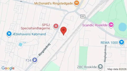 Apartments for rent i Roskilde - kort over placeringen
