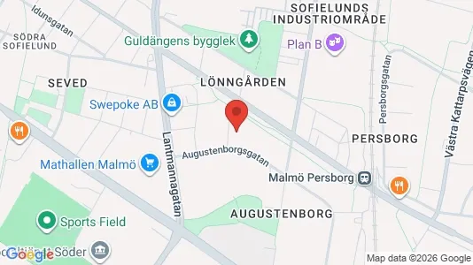 Apartments for rent i Sofielund - kort over placeringen