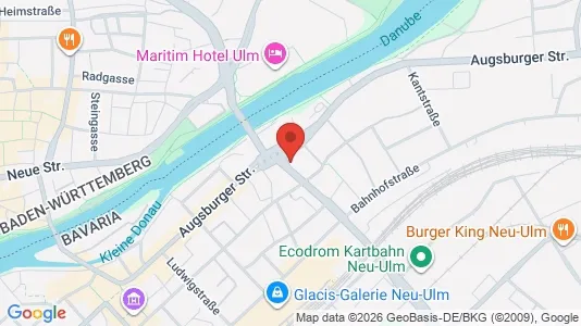 Apartments for rent i Neu-Ulm - kort over placeringen