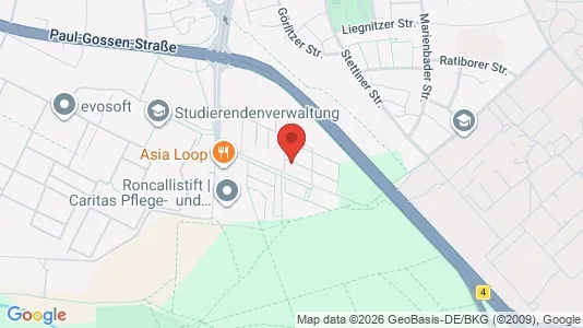 Apartments for rent i Erlangen - kort over placeringen