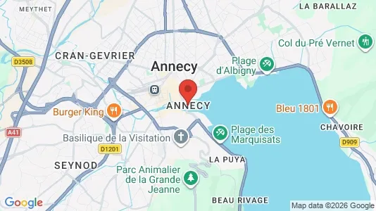 Apartments for rent i Annecy - kort over placeringen