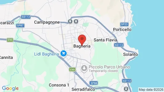 Houses for rent i Bagheria - kort over placeringen