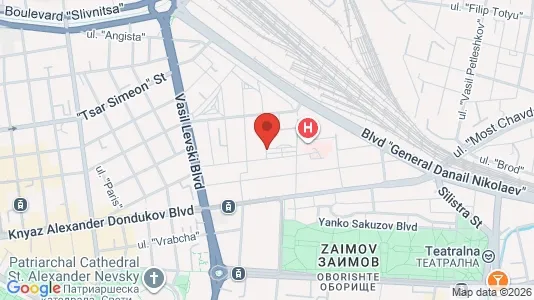 Apartments for rent i Sofia Oborishte - kort over placeringen