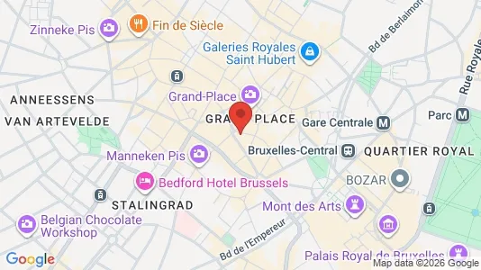 Apartments for rent i Stad Brussel - kort over placeringen