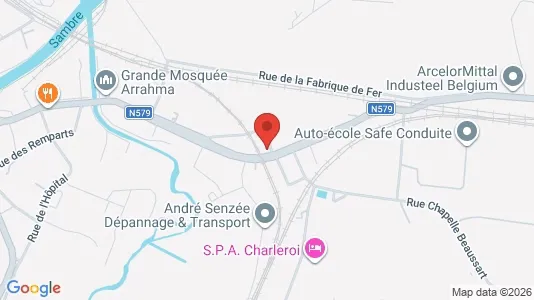 Apartments for rent i Charleroi - kort over placeringen