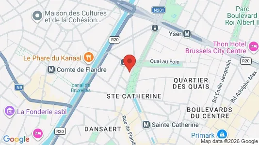 Apartments for rent i Stad Brussel - kort over placeringen
