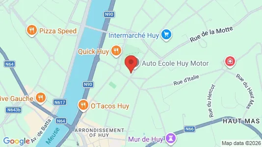 Apartments for rent i Hoei - kort over placeringen