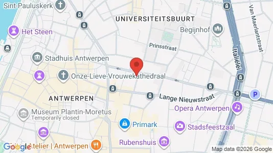 Apartments for rent i Stad Antwerp - kort over placeringen