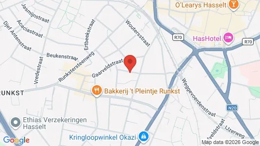 Apartments for rent i Hasselt - kort over placeringen