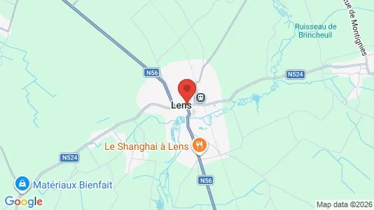 Houses for rent i Lens - kort over placeringen