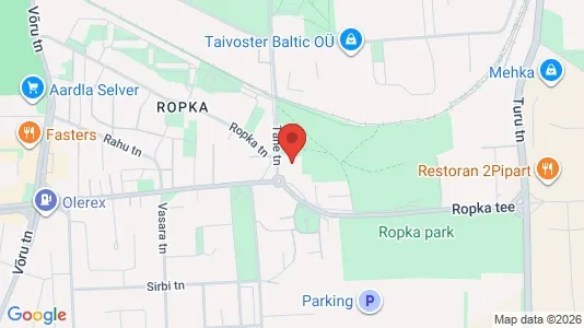 Apartments for rent i Tartu - kort over placeringen