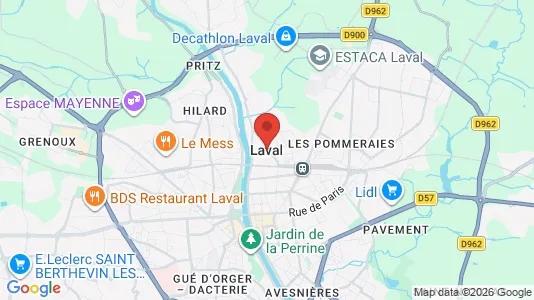 Houses for rent i Laval - kort over placeringen