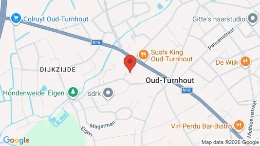 Apartments for rent i Oud-Turnhout - kort over placeringen