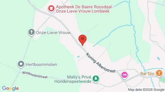 Apartments for rent i Roosdaal - kort over placeringen