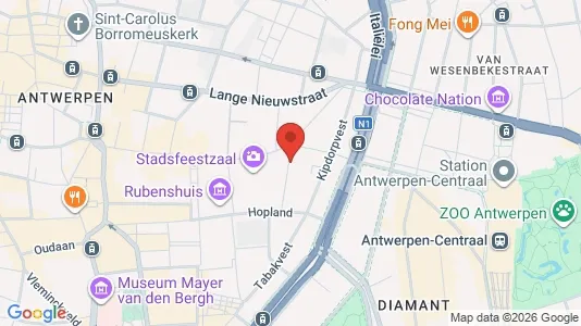 Apartments for rent i Stad Antwerp - kort over placeringen