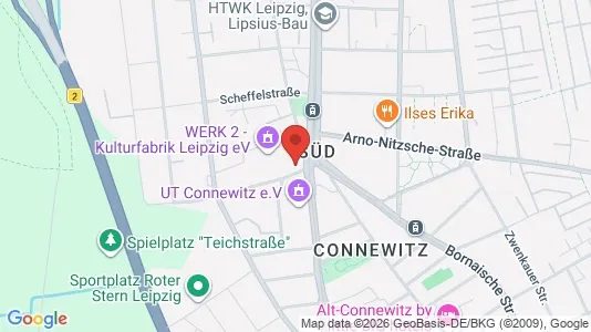 Apartments for rent i Leipzig - kort over placeringen