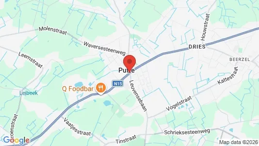 Rooms for rent i Putte - kort over placeringen