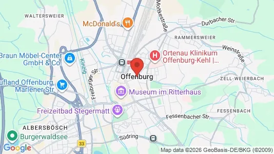 Apartments for rent i Ortenaukreis - kort over placeringen