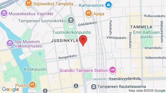 Rooms for rent i Tampere Keskinen - kort over placeringen