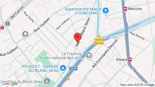 Apartments for rent i Lille - kort over placeringen