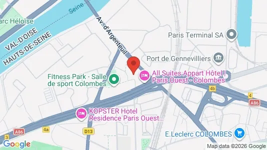 Apartments for rent i Nanterre - kort over placeringen