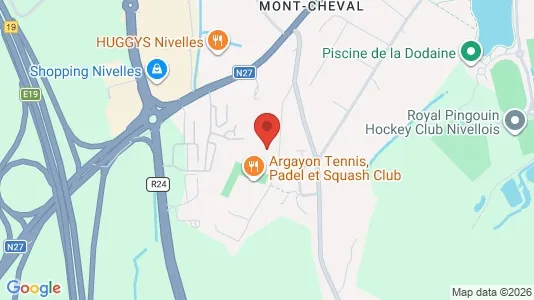 Apartments for rent i Nijvel - kort over placeringen