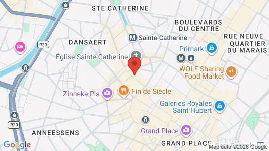 Apartments for rent i Stad Brussel - kort over placeringen