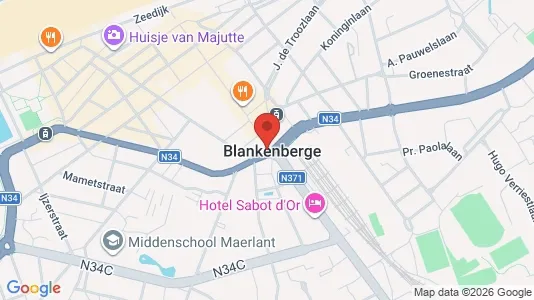 Apartments for rent i Blankenberge - kort over placeringen