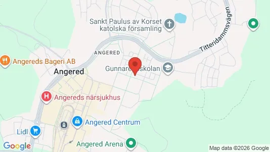 Apartments for rent i Angered - kort over placeringen