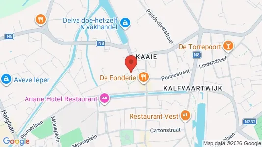 Apartments for rent i Ieper - kort over placeringen
