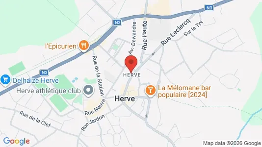 Apartments for rent i Herve - kort over placeringen